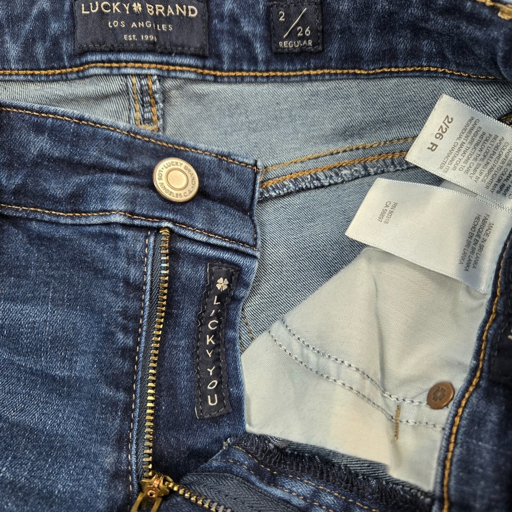 Lucky Brand Womens Jeans‎ Medium Blue Wash Size 2/26 Regular - Picture 6 of 6